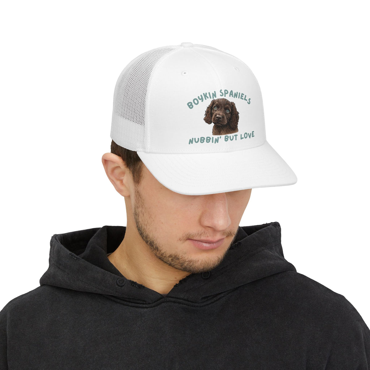 Boykin Spaniel "Nubbìn' But Love" Snapback Trucker Cap