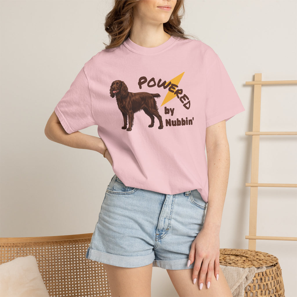 Boykin Spaniel "Powered by Nubbin" T-Shirt