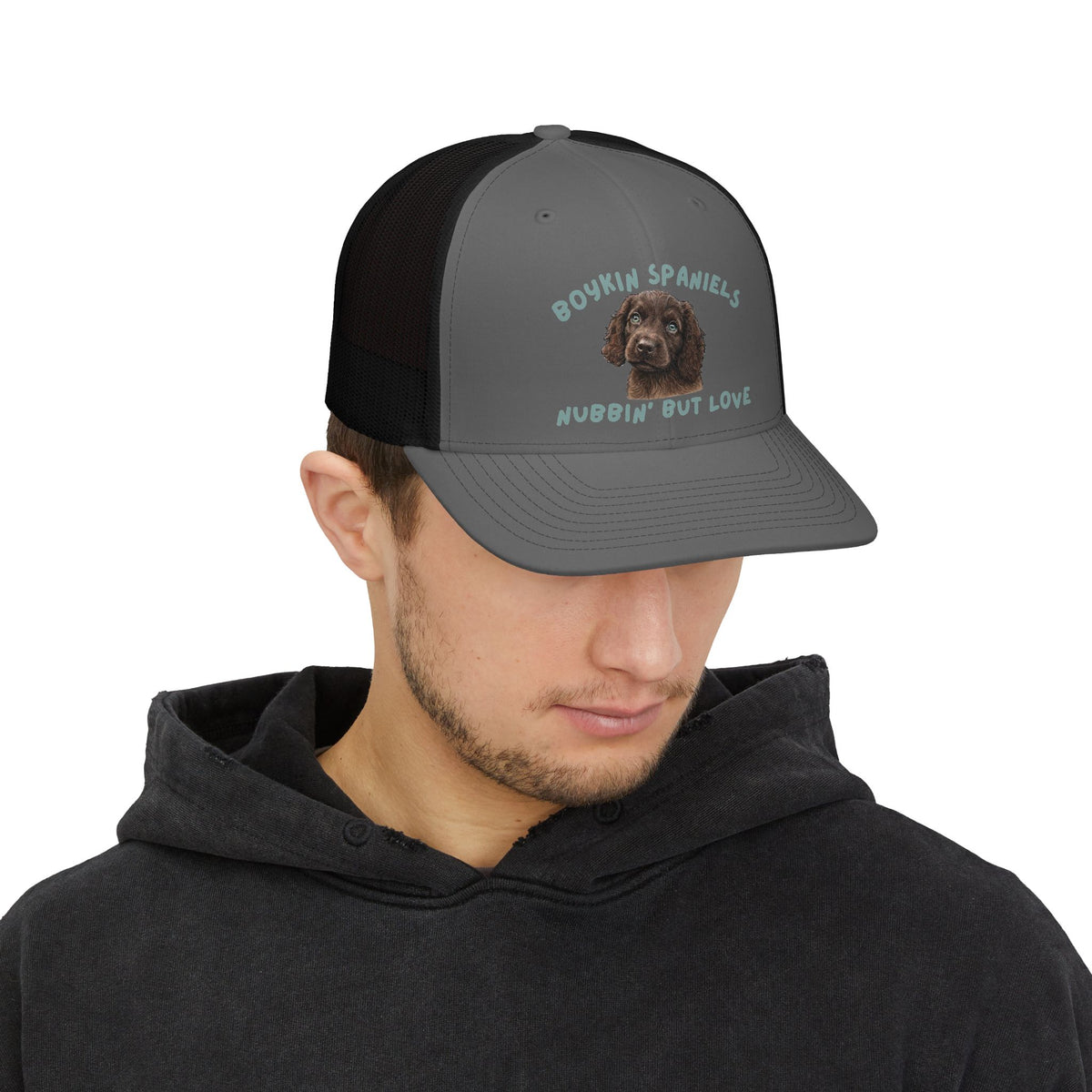 Boykin Spaniel "Nubbìn' But Love" Snapback Trucker Cap