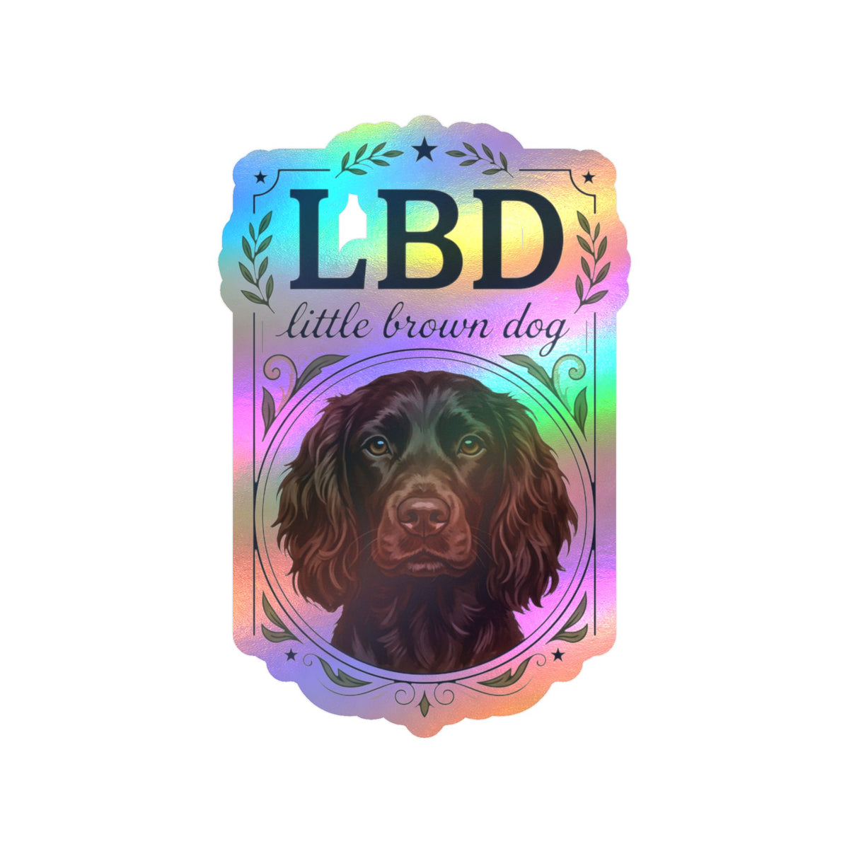 Boykin Spaniel Little Brown Dog LBD Kiss-Cut Vinyl Sticker
