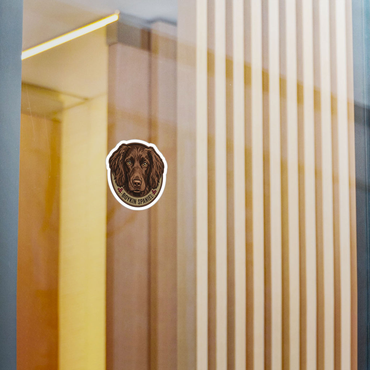 Boykin Spaniel Patch-Style Vinyl Sticker