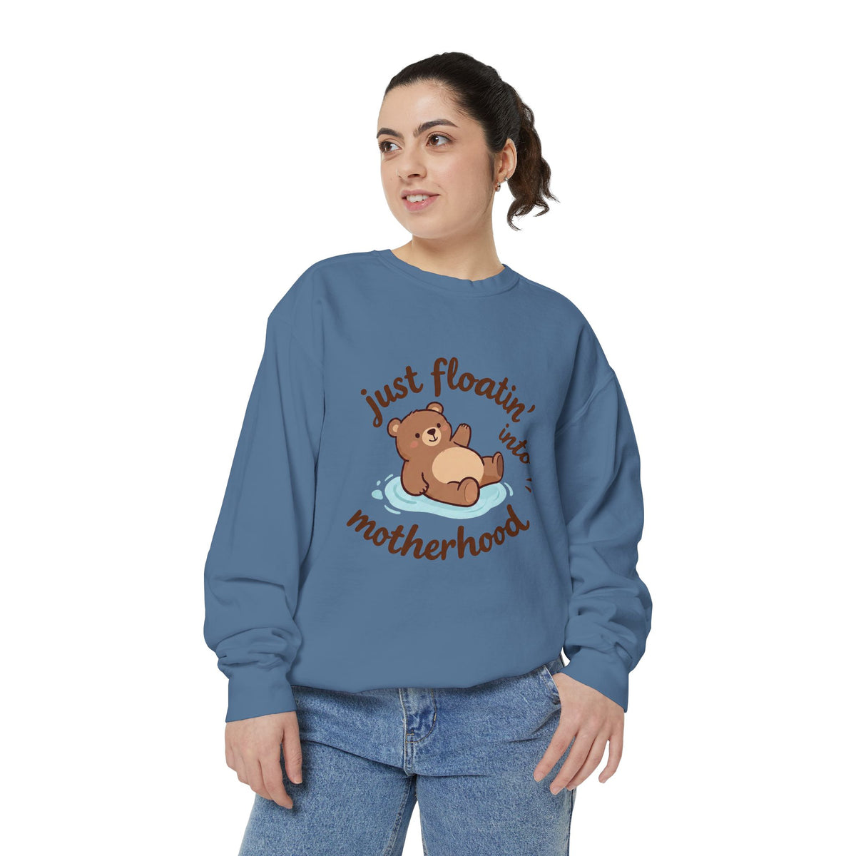 Bear "Floatin' Into Motherhood" Maternity Sweatshirt