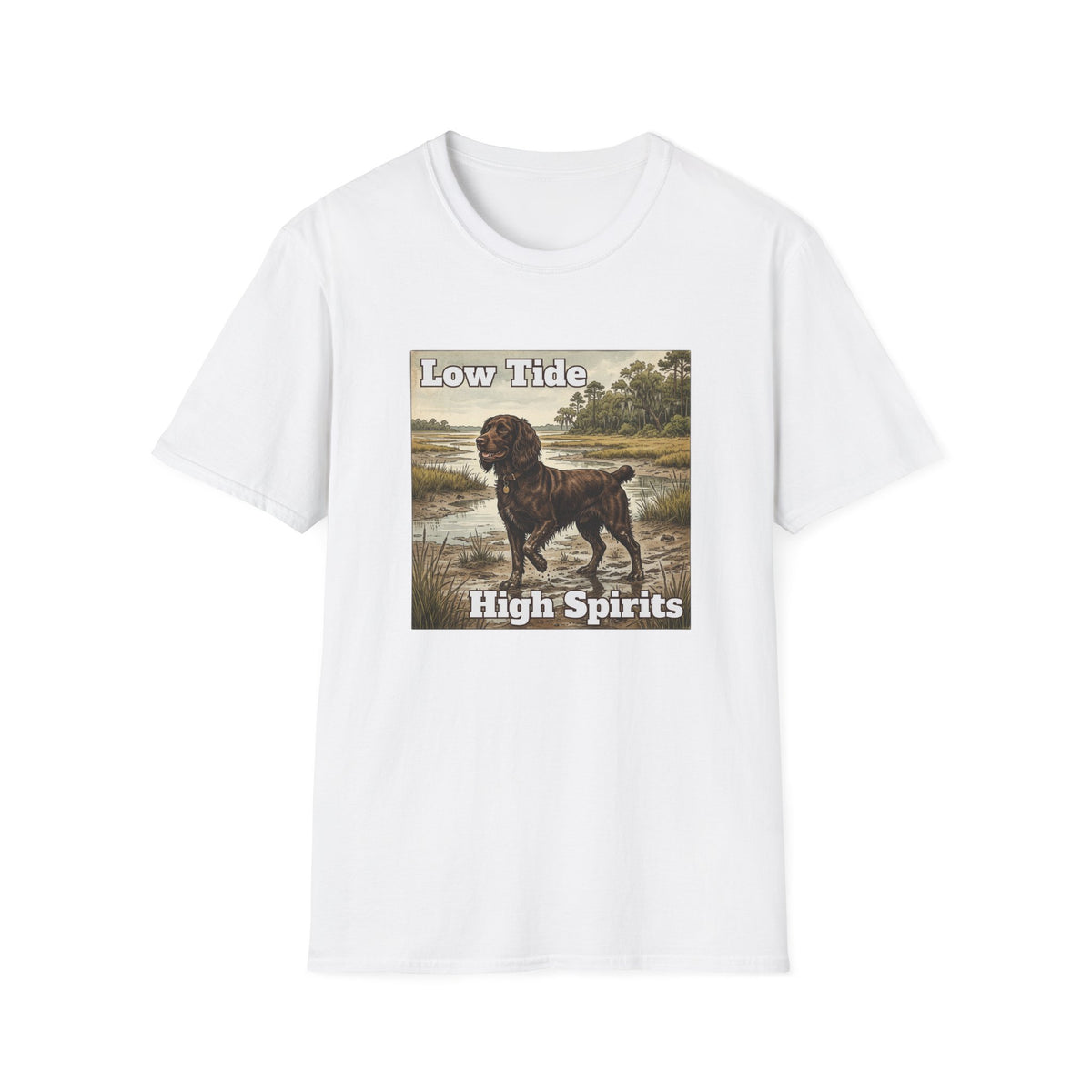 Boykin Spaniel "Low Tide High Spirits" T-Shirt