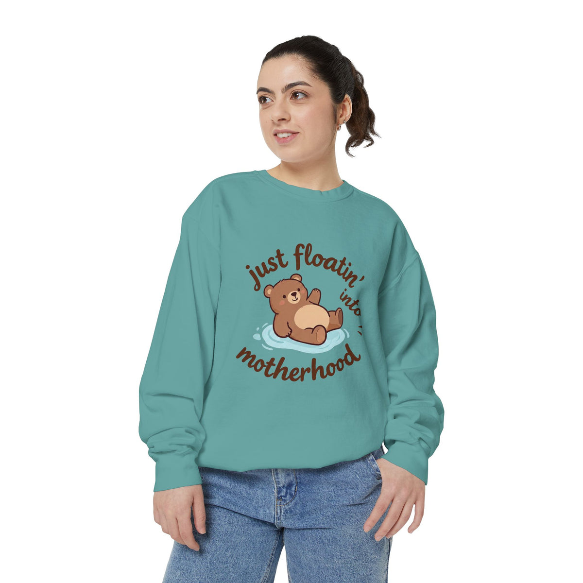 Bear "Floatin' Into Motherhood" Maternity Sweatshirt