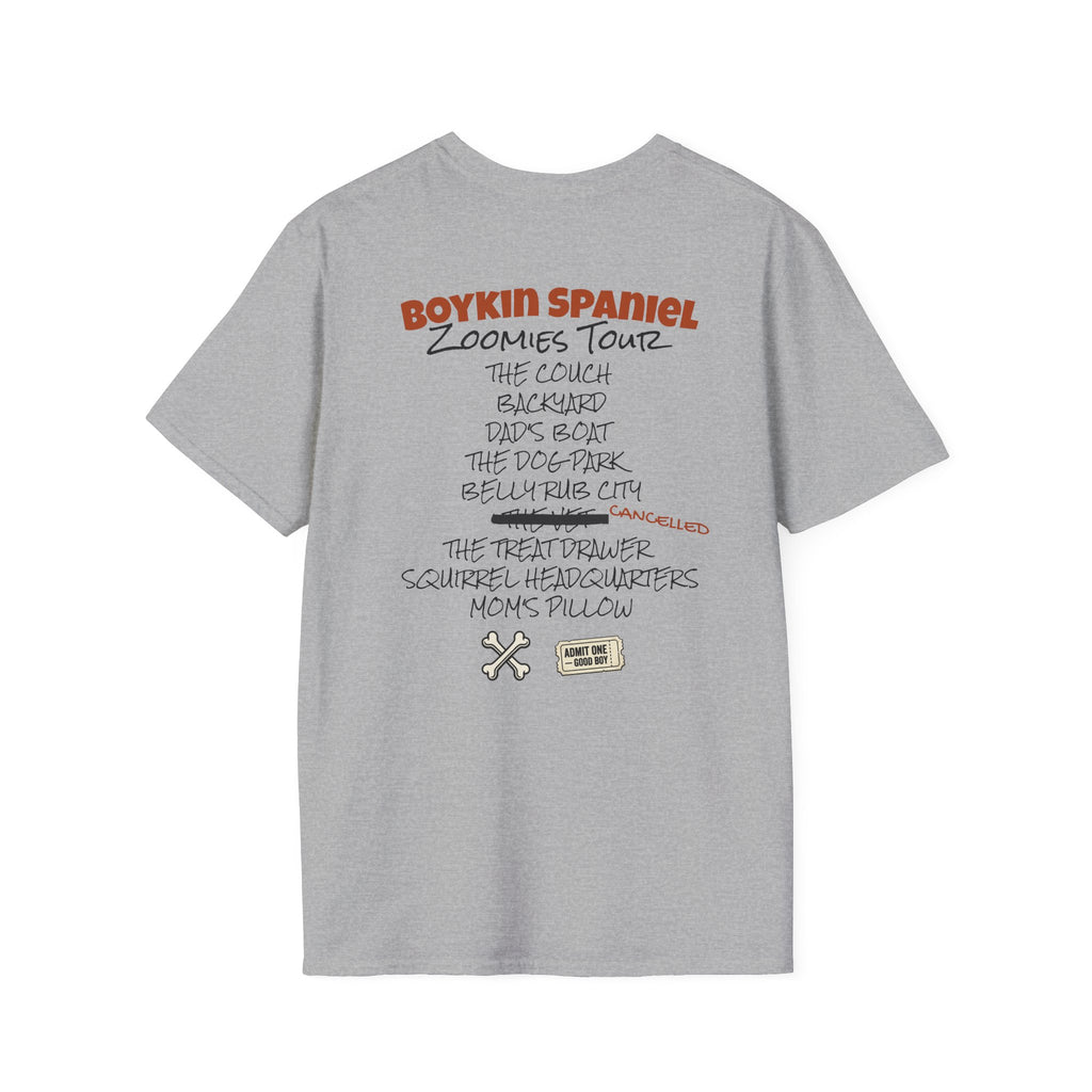 Boykin Spaniel Zoomies Tour Retro Bootleg Band Shirt