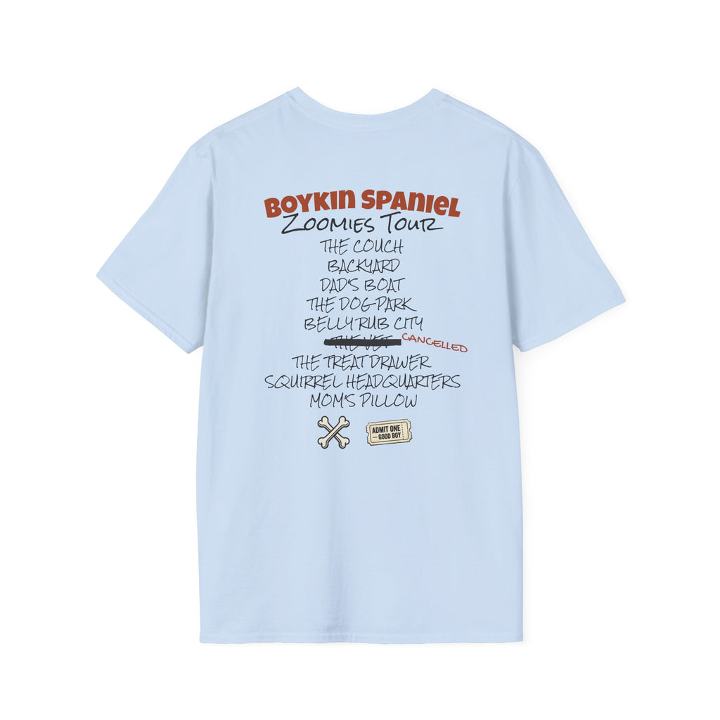 Boykin Spaniel Zoomies Tour Retro Bootleg Band Shirt