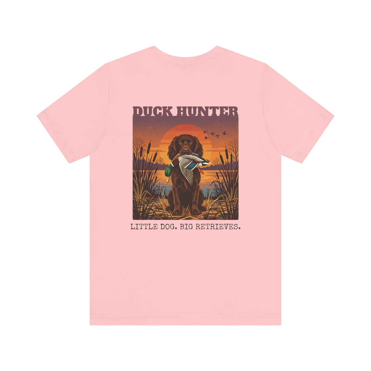 Boykin Spaniel Duck Hunter Vintage Sunset Waterfowl Bird Dog T-Shirt