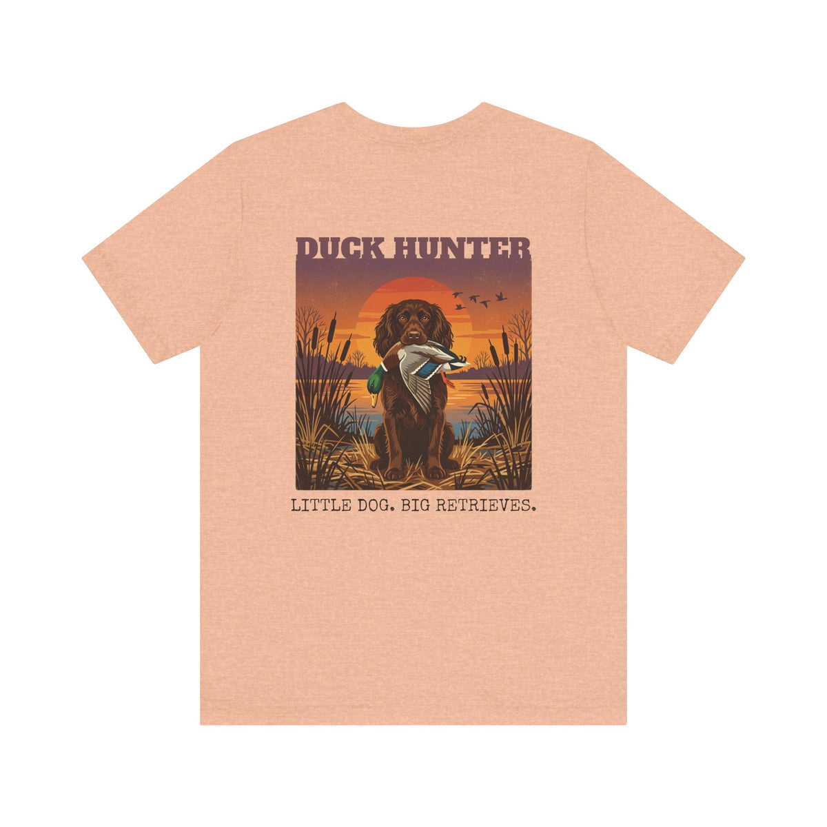 Boykin Spaniel Duck Hunter Vintage Sunset Waterfowl Bird Dog T-Shirt
