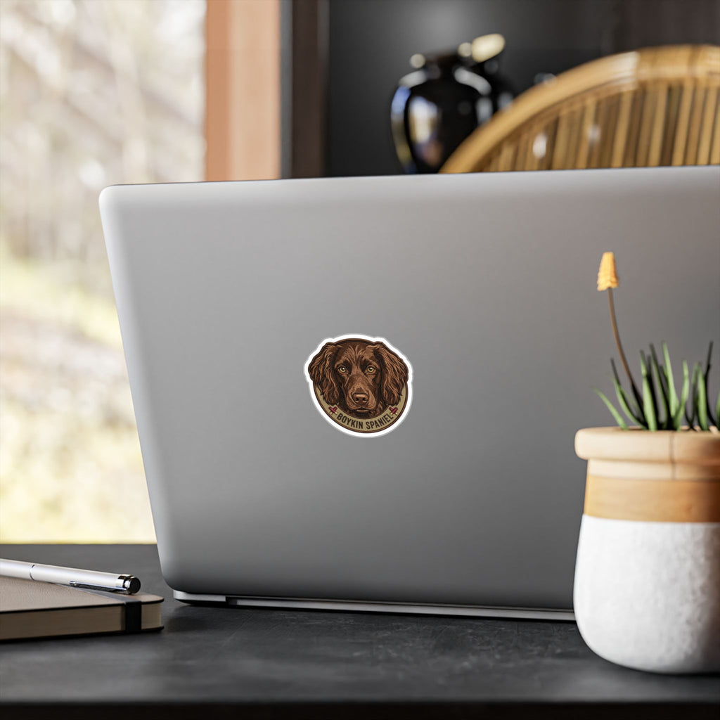Boykin Spaniel Patch-Style Vinyl Sticker