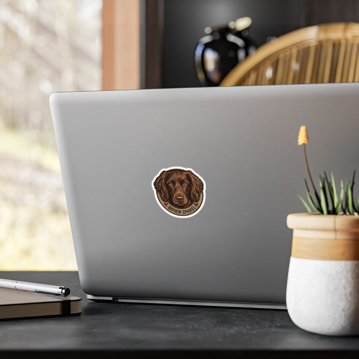 Boykin Spaniel Patch-Style Vinyl Sticker