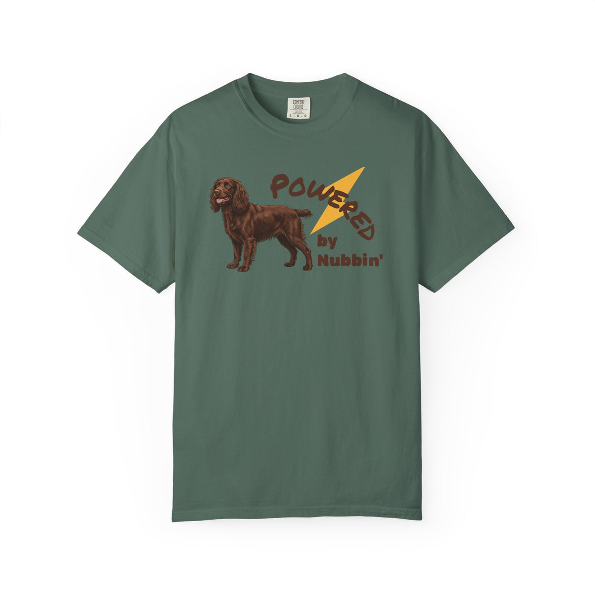 Boykin Spaniel "Powered by Nubbin" T-Shirt