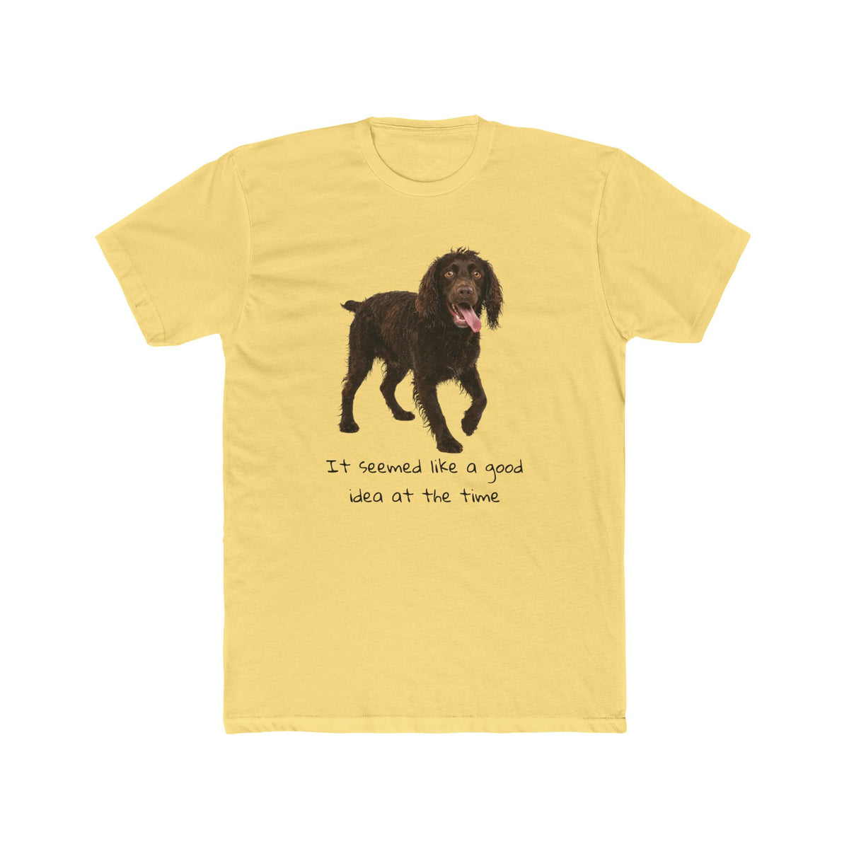 Boykin Spaniel "It Seemed Like a Good Idea at the Time" Funny T-Shirt