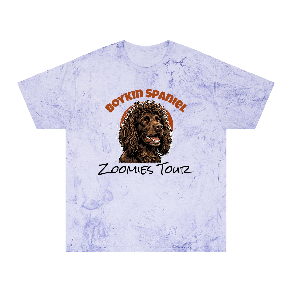 Boykin Spaniel Zoomies Tour Tie Dye T-Shirt