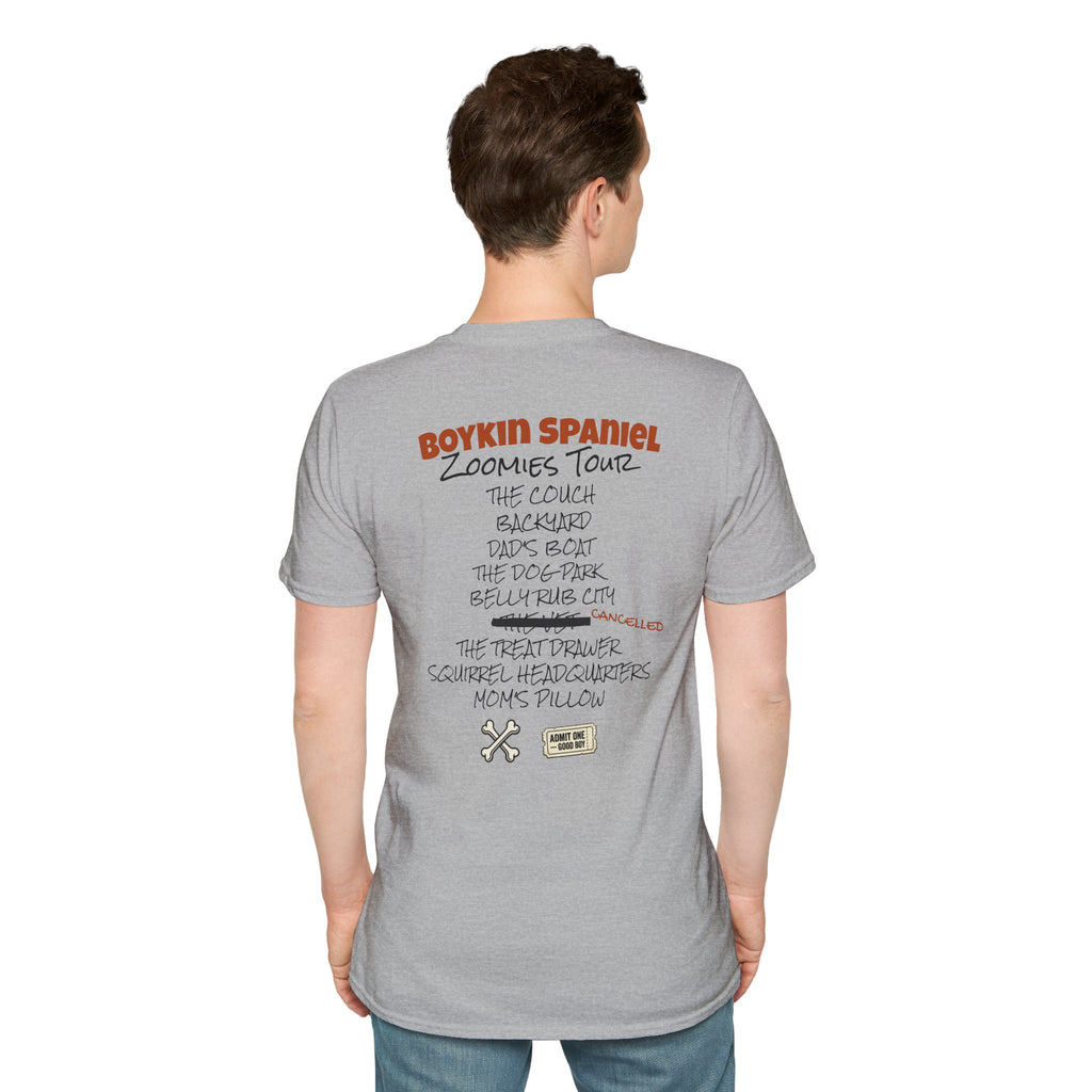 Boykin Spaniel Zoomies Tour Retro Bootleg Band Shirt
