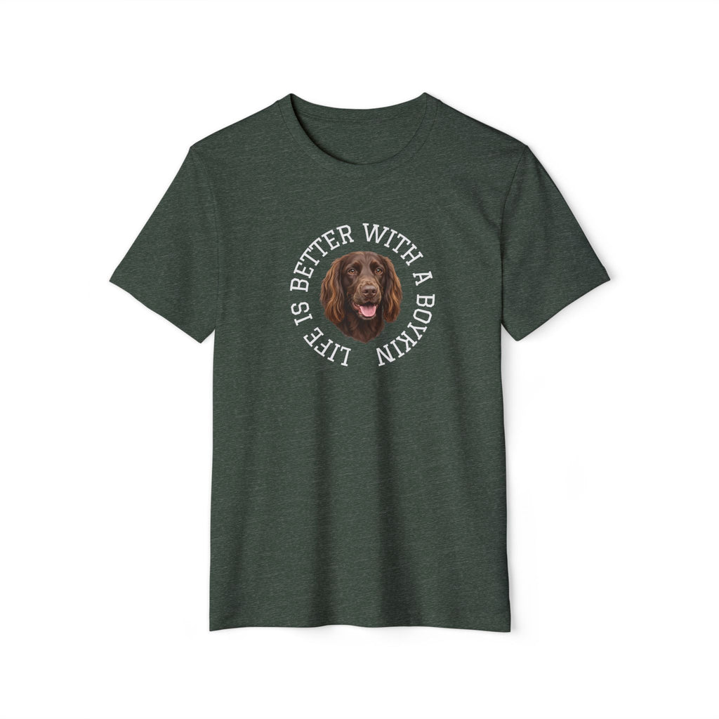Boykin Spaniel Portrait "Life Is Better With A Boykin" T-Shirt
