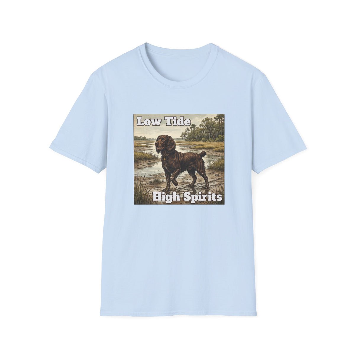 Boykin Spaniel "Low Tide High Spirits" T-Shirt