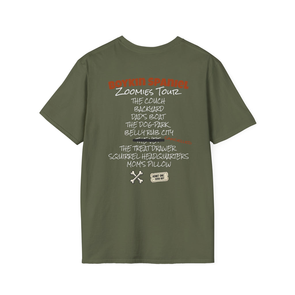 Boykin Spaniel Zoomies Tour Retro Bootleg Band Shirt
