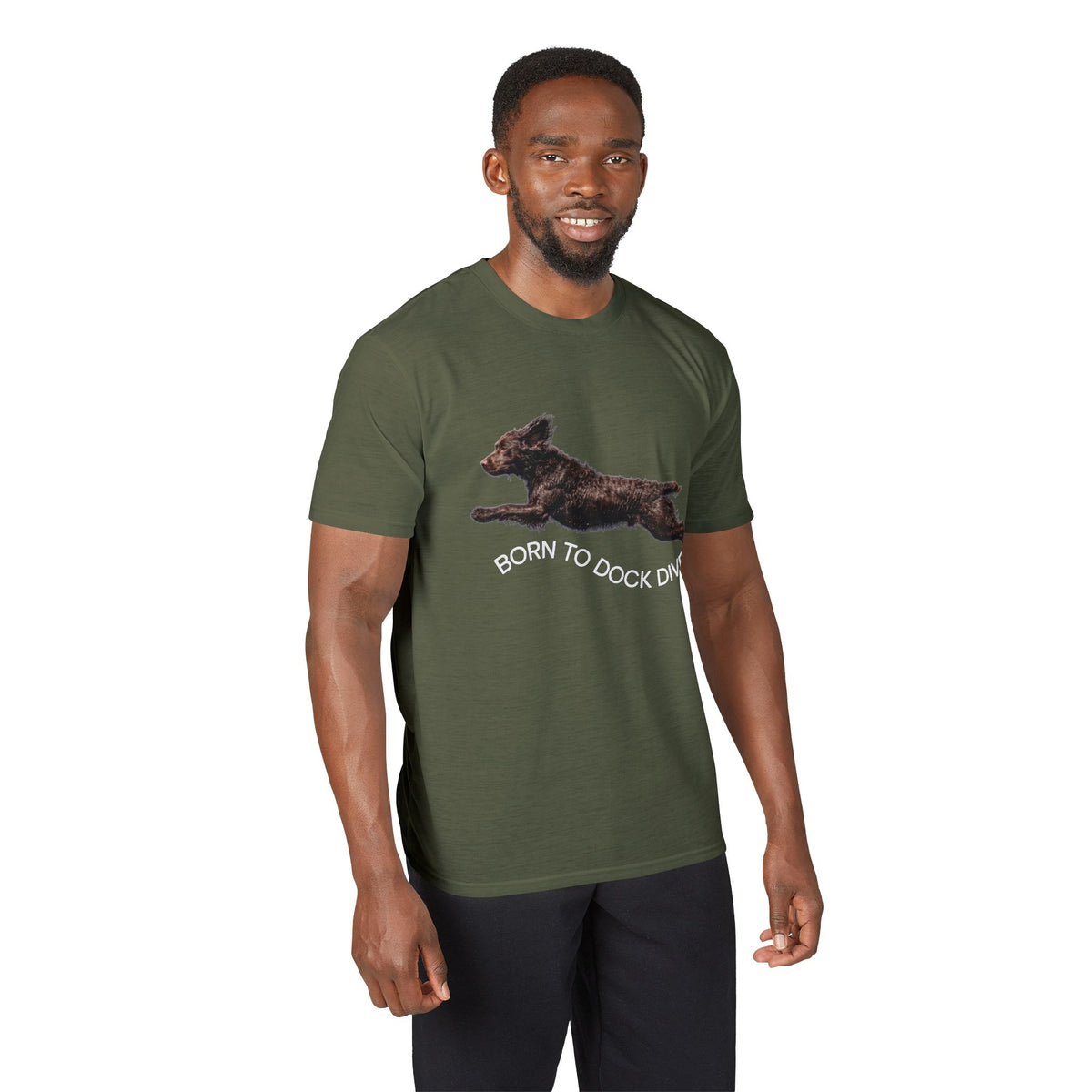 Boykin Spaniel "Born to Dock Dive" Performance T-Shirt