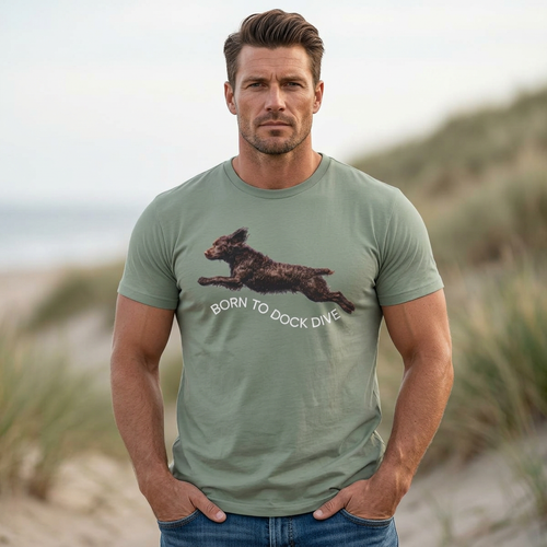 Boykin Spaniel "Born to Dock Dive" Performance T-Shirt
