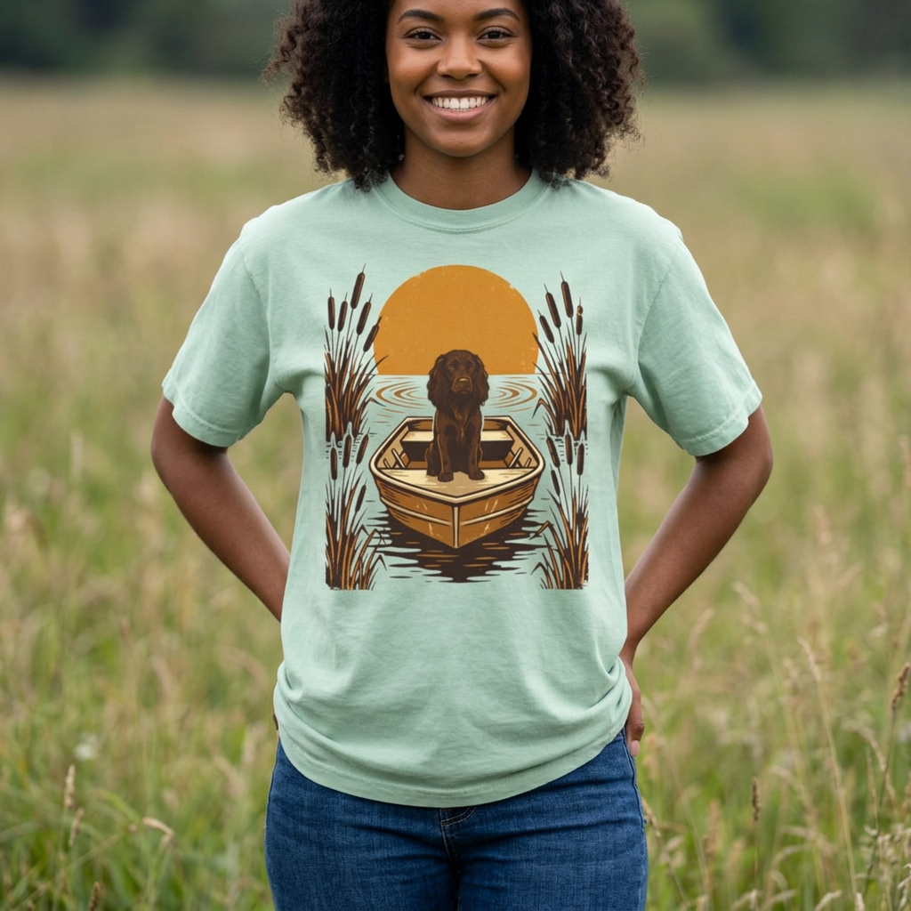Boykin Spaniel "The Dog That Doesn't Rock the Boat" Duck Hunting T-Shirt