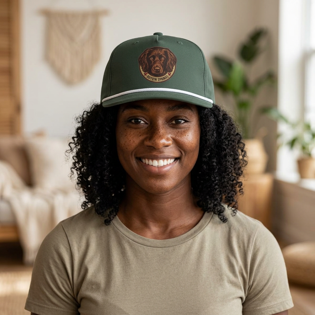 Boykin Spaniel Patch Vintage Rope Trucker Hat