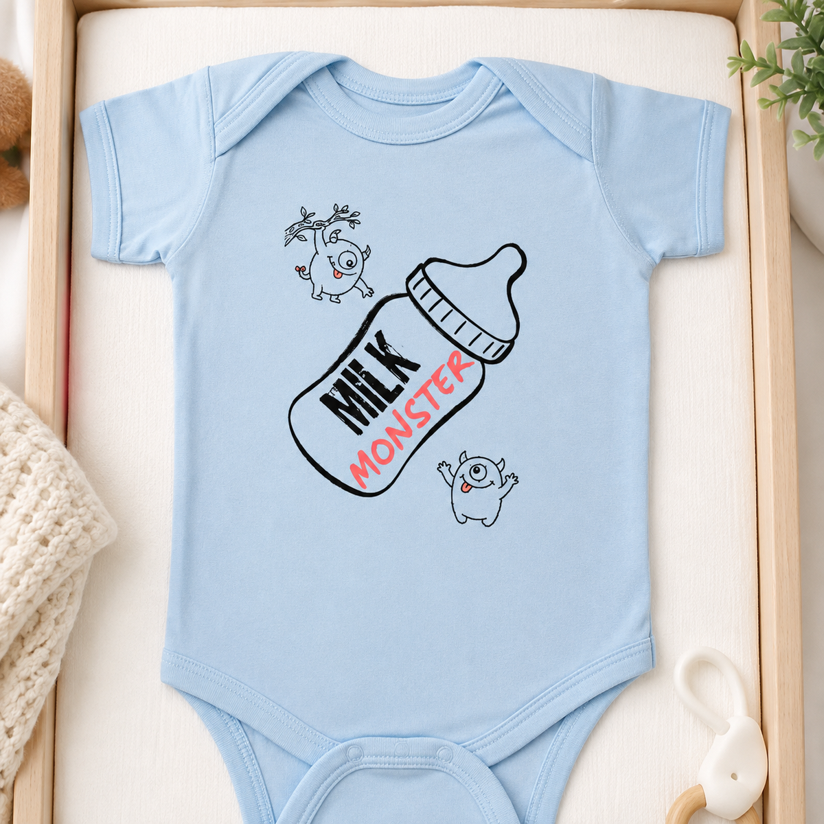 Milk Monster Baby Bodysuit Onesie