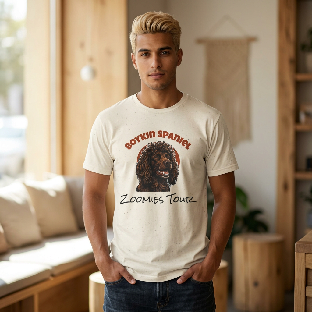 Boykin Spaniel Zoomies Tour Retro Bootleg Band Shirt