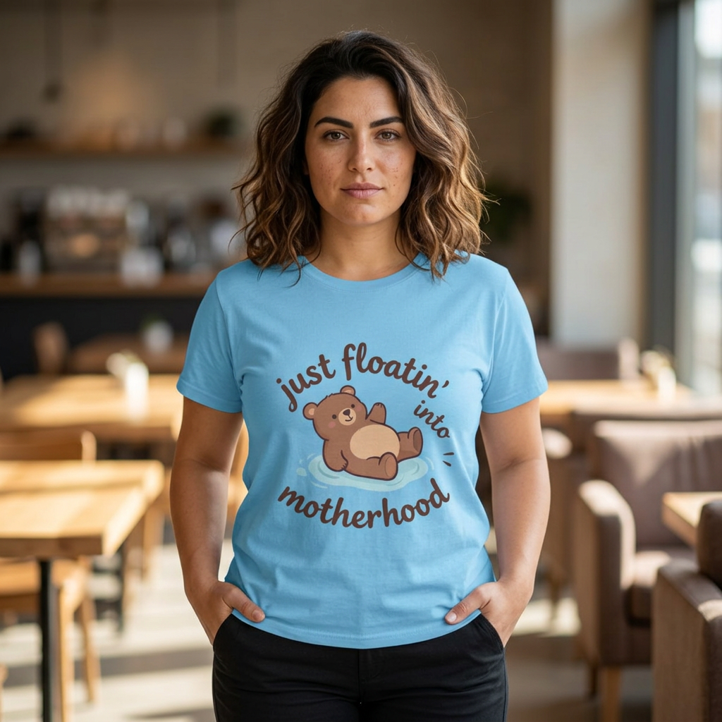 Bear "Floatin' Into Motherhood" Maternity T-Shirt