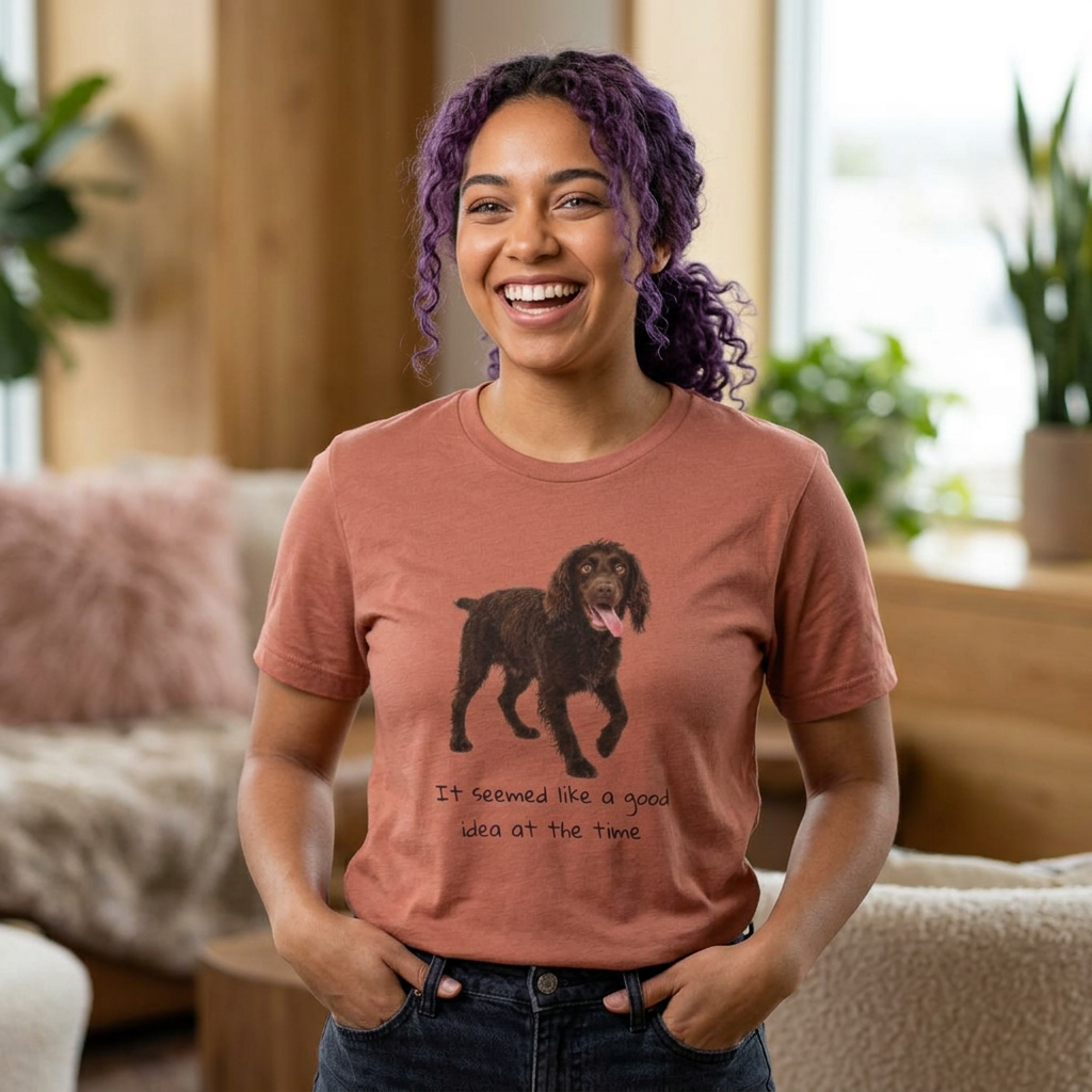 Boykin Spaniel "It Seemed Like a Good Idea at the Time" Funny T-Shirt