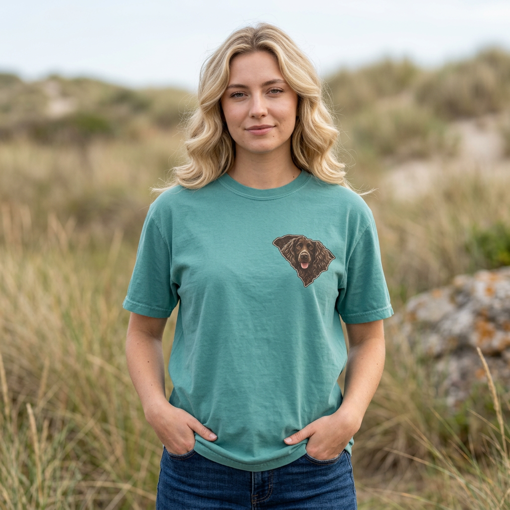 Boykin Spaniel “100% Chance of Mud” T-Shirt