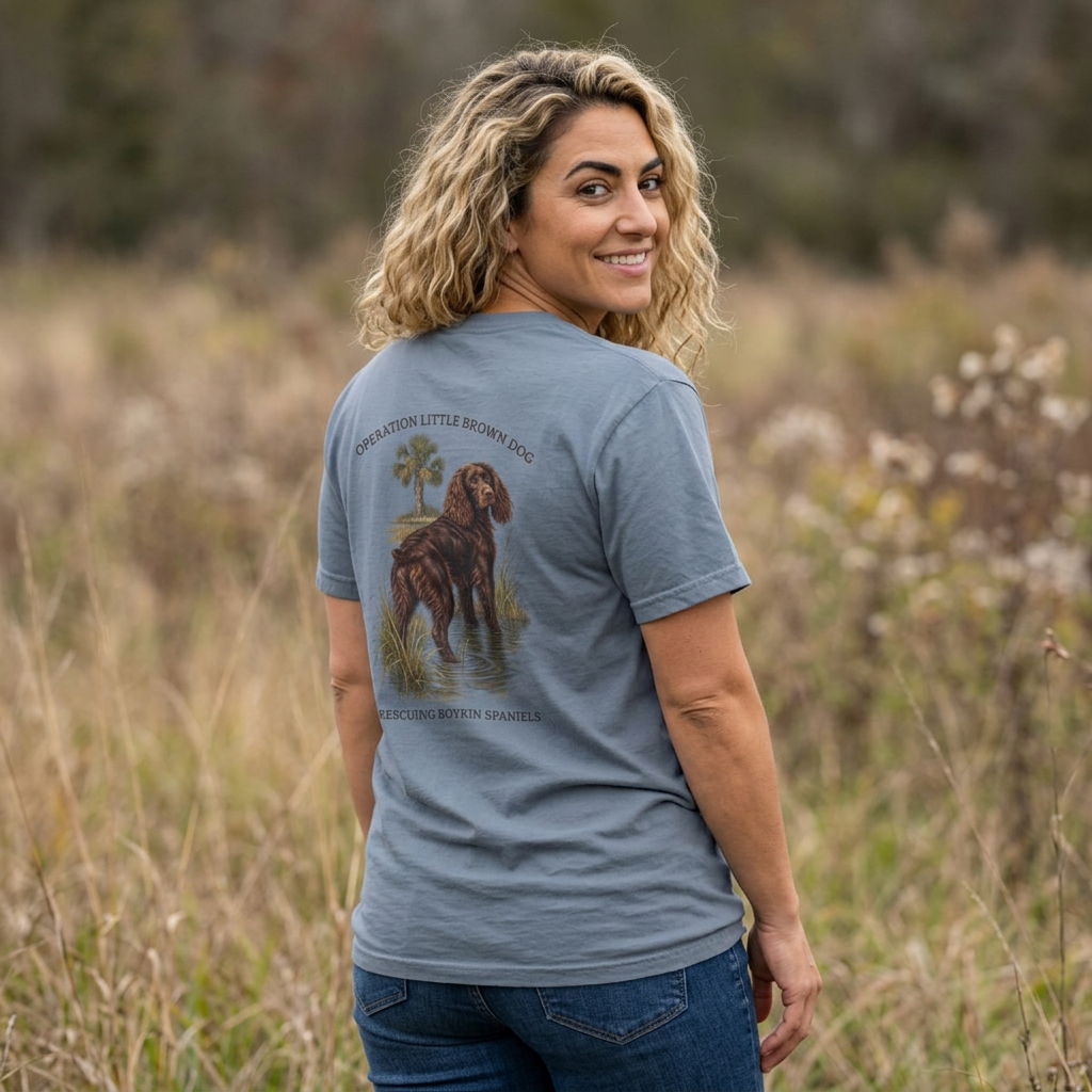 Rescuing Boykin Spaniels Operation Little Brown Dog Fundraiser T Shirt