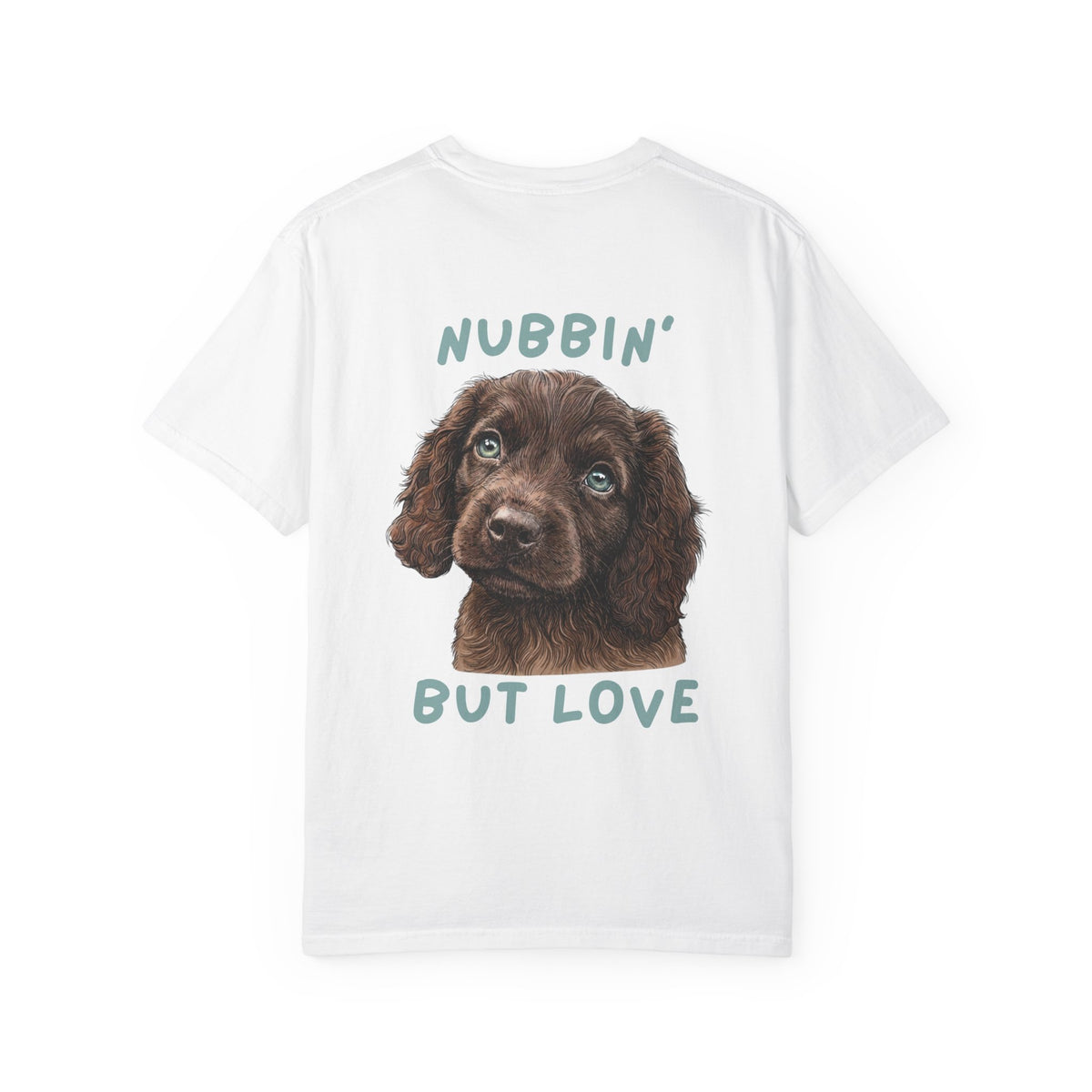 Boykin Spaniel Puppy "Nubbin' But Love" Graphic T-Shirt