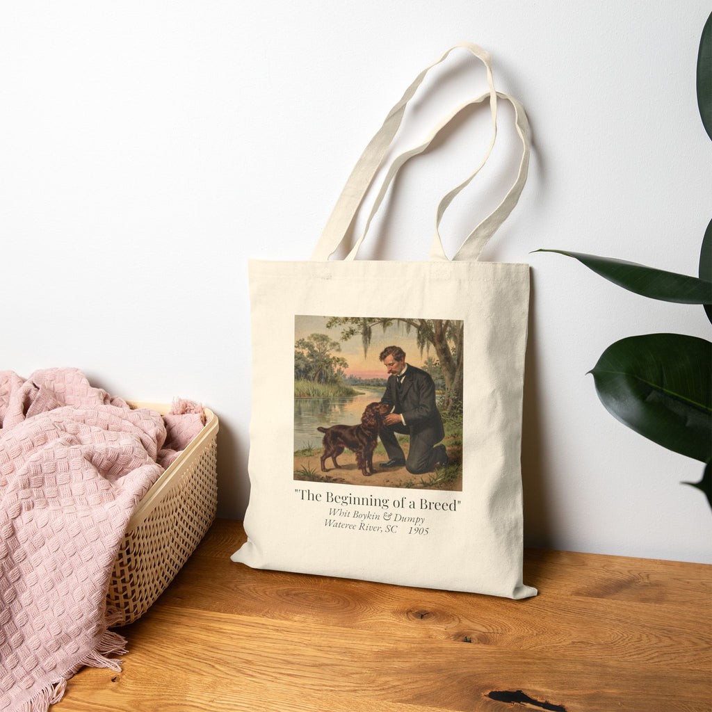 Boykin Spaniel "Beginning of a Breed" Heritage Tote Bag
