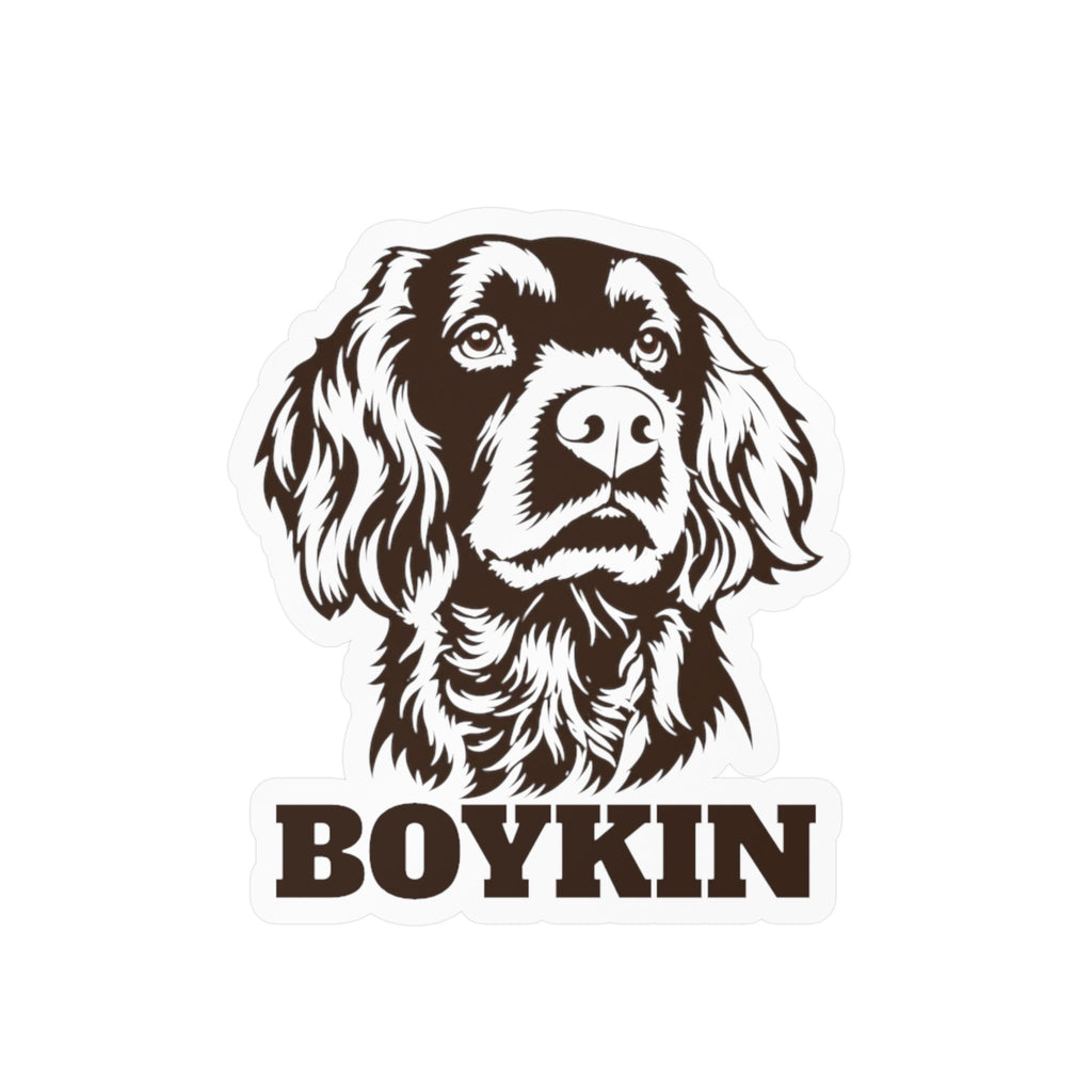 Boykin Spaniel Engraved Portrait Vinyl Sticker