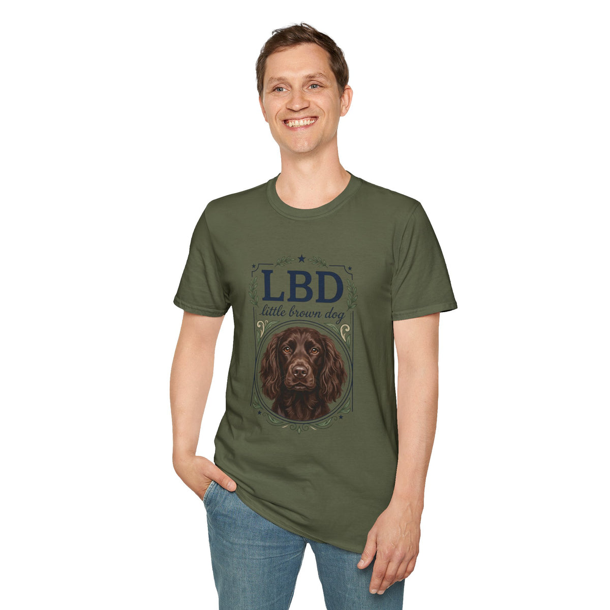 Boykin Spaniel LBD Little Brown Dog Crest T-Shirt