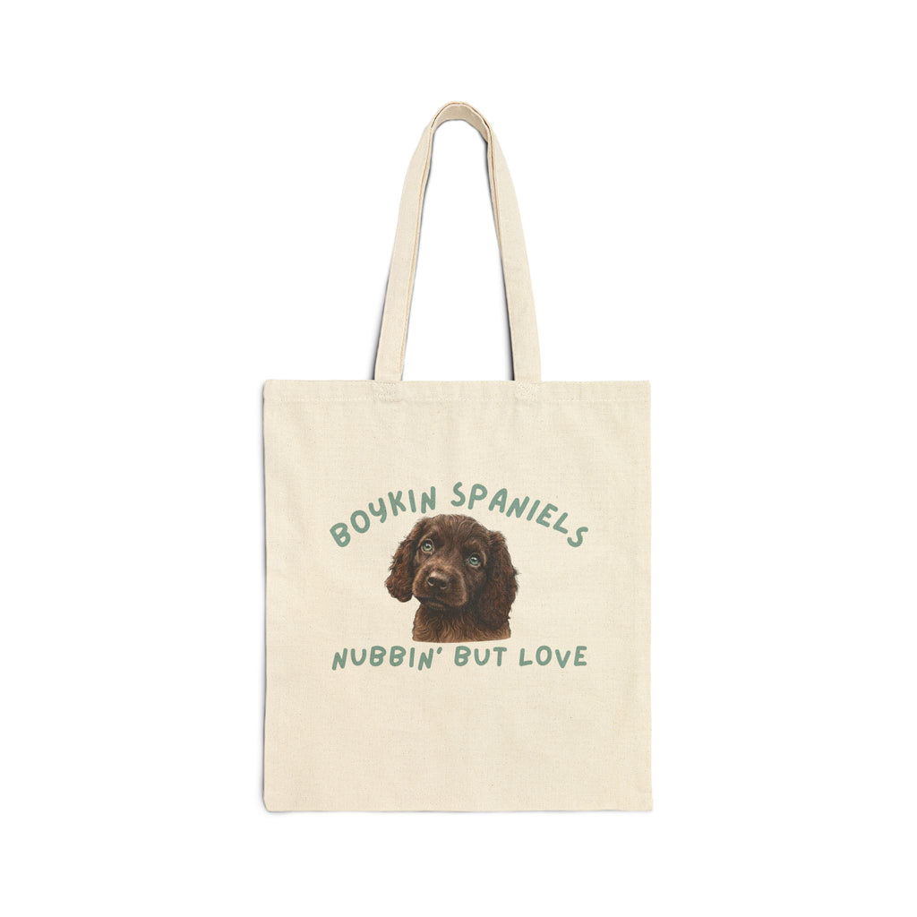 Boykin Spaniel Puppy "Nubbin' But Love" Tote Bag