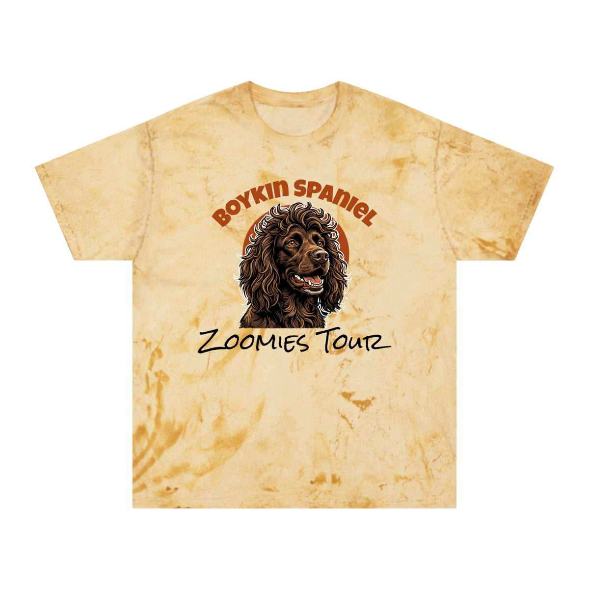 Boykin Spaniel Zoomies Tour Tie Dye T-Shirt