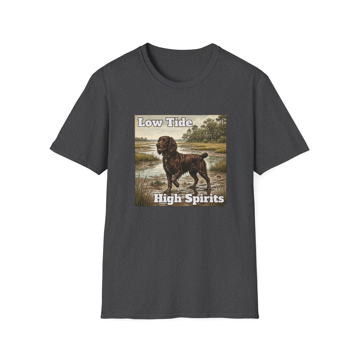 Boykin Spaniel "Low Tide High Spirits" T-Shirt