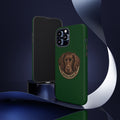 Boykin Spaniel Illustration Dark Green Tough iPhone Case