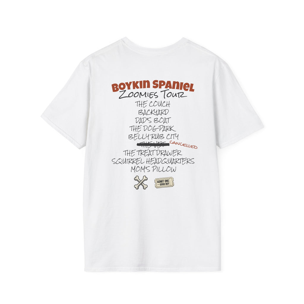 Boykin Spaniel Zoomies Tour Retro Bootleg Band Shirt