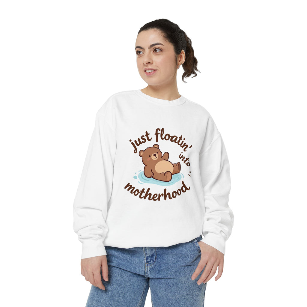 Bear "Floatin' Into Motherhood" Maternity Sweatshirt