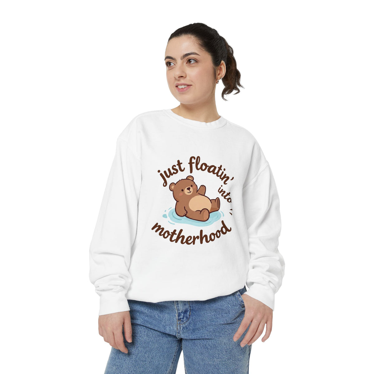 Bear "Floatin' Into Motherhood" Maternity Sweatshirt