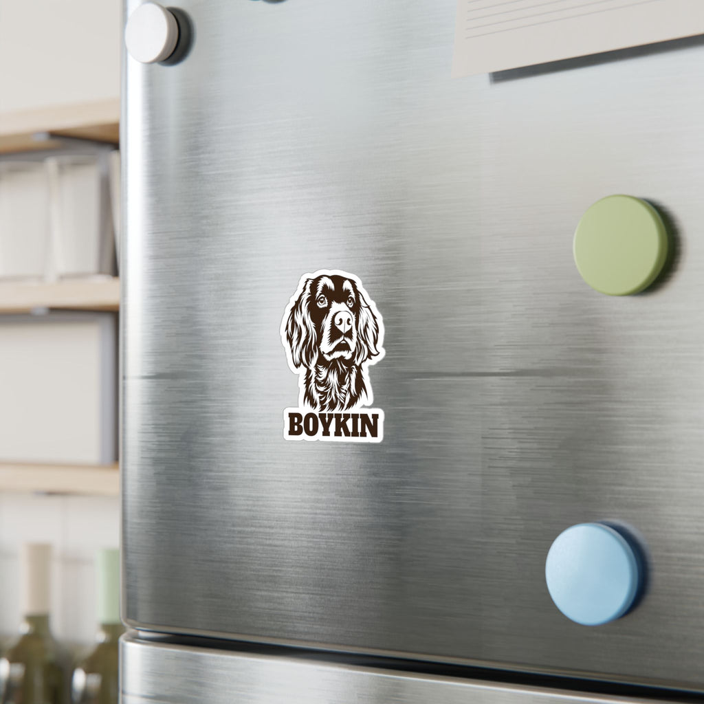 Boykin Spaniel Engraved Portrait Vinyl Sticker