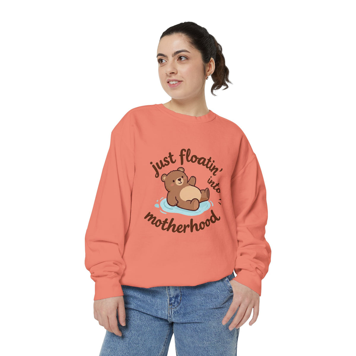 Bear "Floatin' Into Motherhood" Maternity Sweatshirt