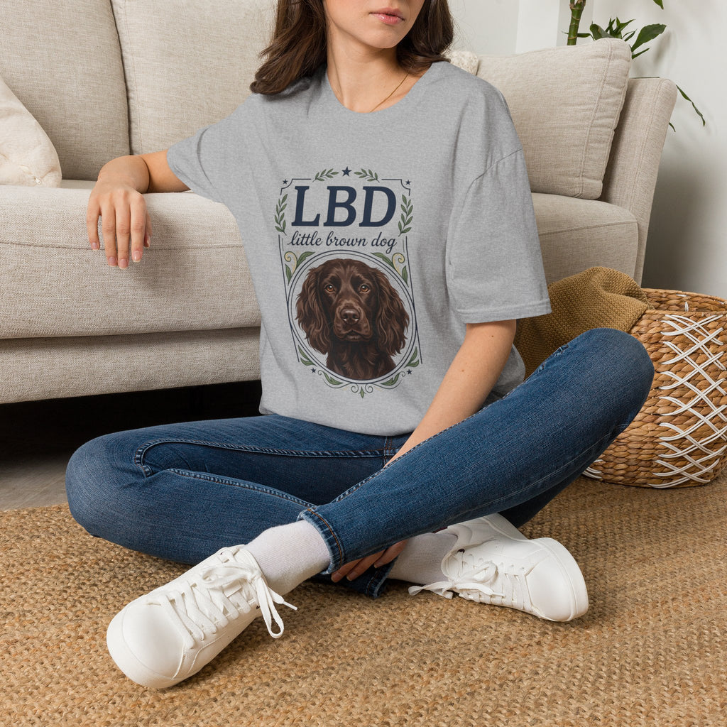 Boykin Spaniel LBD Little Brown Dog Crest T-Shirt