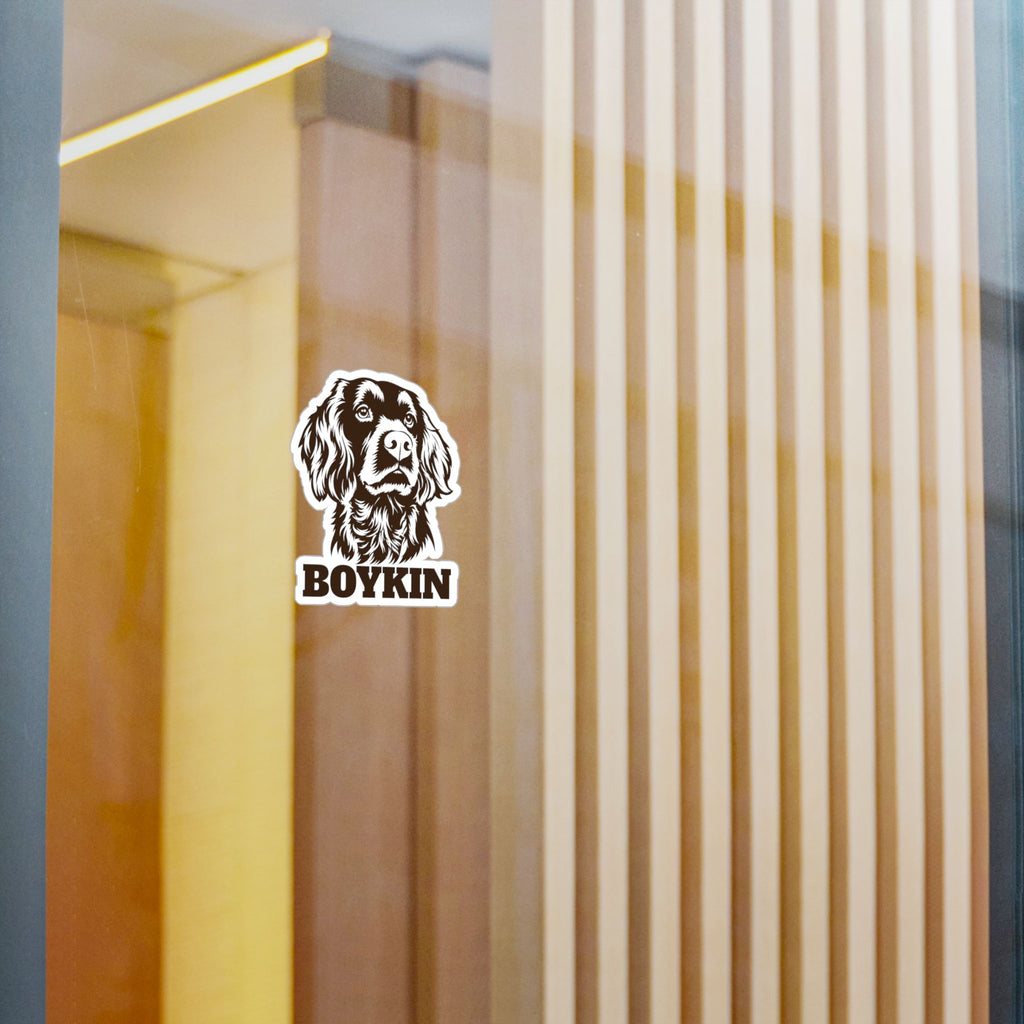 Boykin Spaniel Engraved Portrait Vinyl Sticker