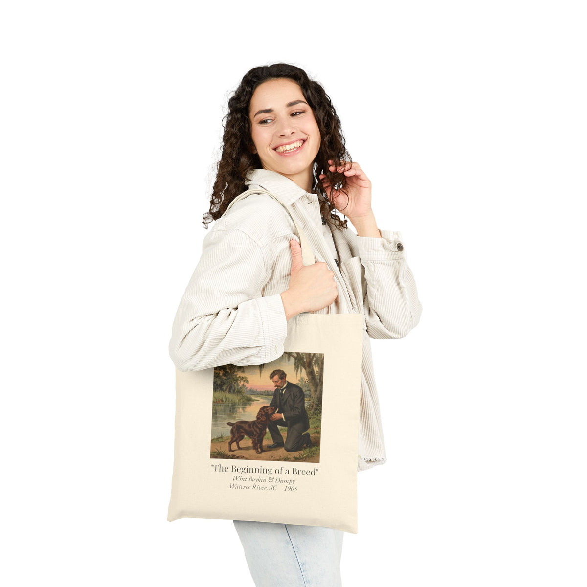 Boykin Spaniel "Beginning of a Breed" Heritage Tote Bag
