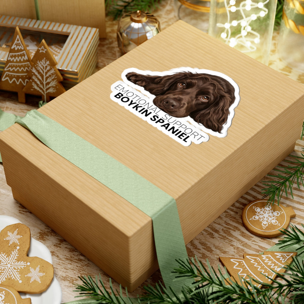 Boykin Spaniel Emotional Support Kiss-Cut Vinyl Sticker