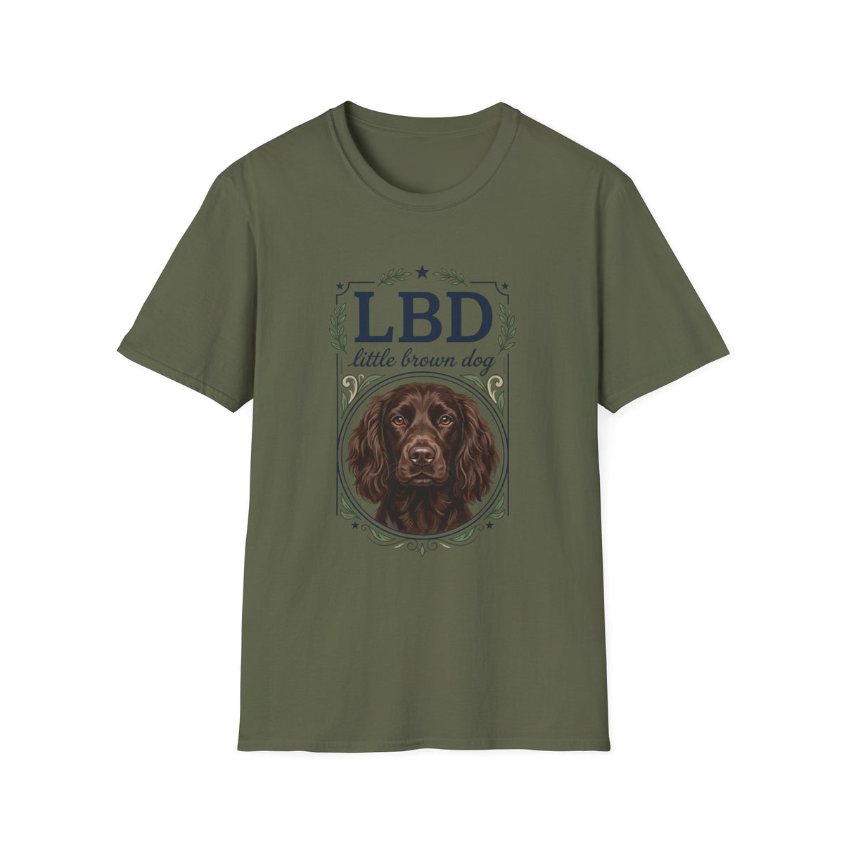 Boykin Spaniel LBD Little Brown Dog Crest T-Shirt
