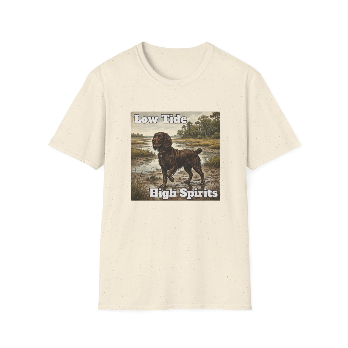 Boykin Spaniel "Low Tide High Spirits" T-Shirt